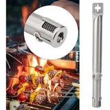 4 Pack Adjustable Stainless Steel Gas Grill Burner Tubes for Most Propane Grills, Replacement Parts for Even Heat Distribution, Silver