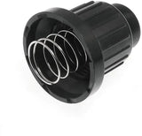 2 Pack AA Battery Push Button Igniter Caps Replacement for Gas Grill Spark Generator, for Gas Grill Repair and BBQ Maintenance, Black