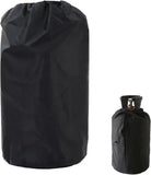 Waterproof Propane Gas Tank Cover with Drawstring, Dustproof Polyester Protection for Outdoor BBQ and Camping Cylinders, Black, 31 x 59 cm In Australia - Darrahopens