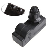 BBQ Grill Igniter Push Button Replacement, 2 Outlet AAA Battery Spark Generator for Gas Grills, Metal and Plastic, Black