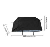 Waterproof 420D Polyester Grill Cover Compatible with Weber Q2000 and Q3000 Gas Grills, UV Resistant Patio Protection, 112 x 64 x 96 cm