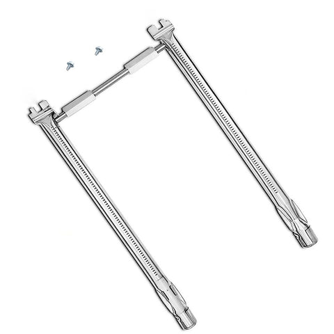 Grill Burner Tube Replacement Stainless Steel Even Heating for Weber Spirit E 210 E 220 S 210 S 220 Silver