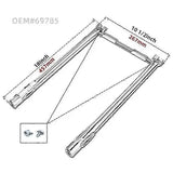 Grill Burner Tube Replacement Stainless Steel Even Heating for Weber Spirit E 210 E 220 S 210 S 220 Silver