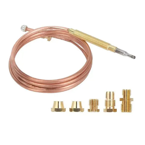Universal 900 mm Thermocouple Replacement Cable with Gas Valve Nut for BBQ Grills, Gas Stoves and Outdoor Heaters