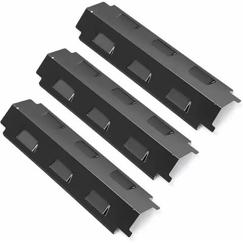 3 Pack Gas Grill Heat Plate Set, Porcelain Steel Burner Cover Replacement for Char-Broil and Kenmore Grills, 37 cm In Australia - Darrahopens