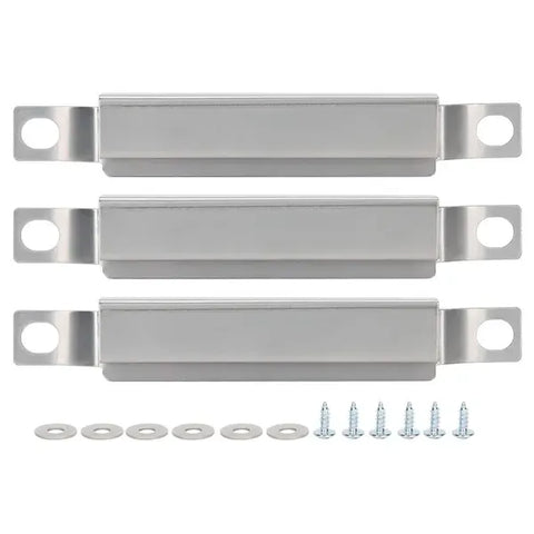 6 Pack Stainless Steel Gas Grill Crossover Tubes, Adjustable Burner Channels for Char-Broil Performance Grills, Silver