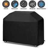 Grill Cover Waterproof Oxford Fabric Weather Resistant Dustproof for Outdoor BBQ Grill Black 170 x 61 x 117 cm