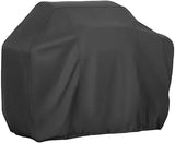 Heavy Duty Waterproof 210D Gas Grill Cover with Drawstring and UV Protection for Outdoor BBQ Grills, Black, 191 cm