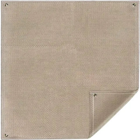 Round Fire Pit Mat with 3-Layer Fireproof Heat Insulation for BBQ Grills, Patios, Decks, Camping and Outdoor Ground Protection, Grey In Australia - Darrahopens