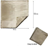 Round Fire Pit Mat with 3-Layer Fireproof Heat Insulation for BBQ Grills, Patios, Decks, Camping and Outdoor Ground Protection, Grey In Australia - Darrahopens