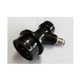 4 Pack MFL Ball Lock Disconnects for Gas and Liquid Keg Lines, 1/4 Inch Quick Connect Fittings, Black and White
