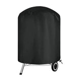 Round Grill Cover 210D Oxford Fabric Waterproof Tear Resistant UV Resistant for Outdoor BBQ Grills 62 x 105 cm