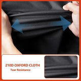 Round Grill Cover 210D Oxford Fabric Waterproof Tear Resistant UV Resistant for Outdoor BBQ Grills 62 x 105 cm