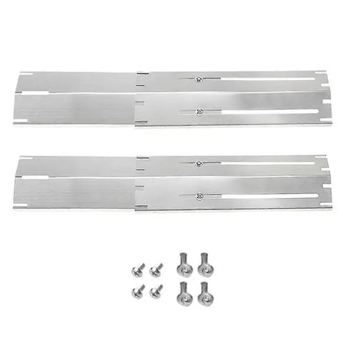 Adjustable BBQ Gas Grill Heat Plates Stainless Steel Replacement Set for Most Grills Outdoor Cooking Accessories Kit
