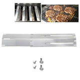 Adjustable BBQ Gas Grill Heat Plates Stainless Steel Replacement Set for Most Grills Outdoor Cooking Accessories Kit