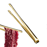 Cooking Tweezers Heat Resistant Stainless Steel Non-Stick Food Tongs for Kitchen and Grill 30 cm Gold In Australia - Darrahopens