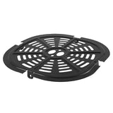 Non-Stick Metal Air Fryer Crisper Plate Replacement for 5 qt Square Air Fryers, Dishwasher-Friendly Grill Pan, Black, 20 cm