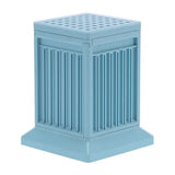 49 Hole Plastic Kebab Maker Box with Skewer Press for Meat, Fruit and Vegetables, Home Kitchen and Outdoor BBQ, Blue