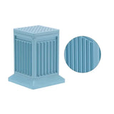 49 Hole Plastic Kebab Maker Box with Skewer Press for Meat, Fruit and Vegetables, Home Kitchen and Outdoor BBQ, Blue