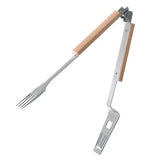 4-in-1 Grill Multitool Folding Stainless Steel BBQ Spatula Fork Tongs Bottle Opener for Camping and Outdoor Grilling In Australia - Darrahopens