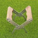 Bee Hive Frame Lifter Tongs Stainless Steel With Wooden Handle for Beekeepers Hive Inspection and Honey Harvesting