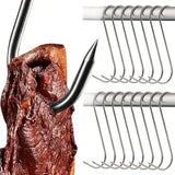 15 Pack Stainless Steel Smoking Hooks, Sharp Meat and Fish Hooks for Home Smoking, BBQ, Butchery and Food Preparation, 15 cm In Australia - Darrahopens