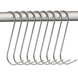 15 Pack Stainless Steel Smoking Hooks, Sharp Meat and Fish Hooks for Home Smoking, BBQ, Butchery and Food Preparation, 15 cm