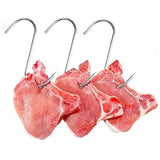 15 Pack Stainless Steel Smoking Hooks, Sharp Meat and Fish Hooks for Home Smoking, BBQ, Butchery and Food Preparation, 15 cm
