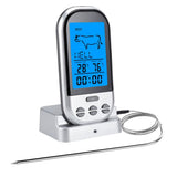 Wireless Digital Grill Thermometer with LCD Display and Dual Probes for BBQ, Kitchen Cooking and 8 Meat Presets, Black In Australia - Darrahopens