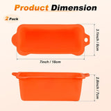 2 Pack Reusable Silicone Grease Cup Liners, Heat Resistant Drip Tray Inserts for 17, 22, 28 and 36 Inch Griddles, Orange