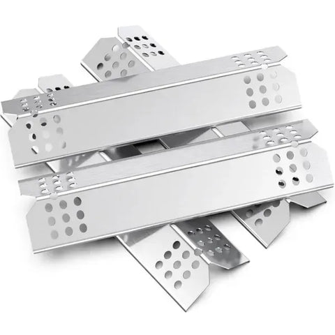 4 Pack Universal Stainless Steel Grill Heat Plates, Flavorizer Bar Replacements for Most Gas Grills, Silver, 38 x 10 cm In Australia - Darrahopens