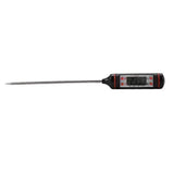 Digital Food Thermometer with Stainless Steel Probe for BBQ Meat, Baking, Coffee, Baby Food and Bath Water, Black