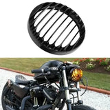 15 cm Motorcycle Headlight Grille Guard CNC Aluminum for XL883 XL1200 2004-2014, for Vehicle Protection, Repair and Replacement, Black