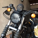 15 cm Motorcycle Headlight Grille Guard CNC Aluminum for XL883 XL1200 2004-2014, for Vehicle Protection, Repair and Replacement, Black
