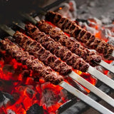 Kebab Maker Press Manual Grill Skewer Mold for BBQ Camping and Garden Parties, for Home Cooking, Baking and Everyday Food Preparation, 28 cm