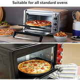 4 Pack Heat Resistant Oven Rack Guard Covers, Easy-Cut Burn Protection Sleeves for Kitchen and Family Use, Black, 36 cm