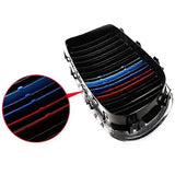 3 Pack ABS Kidney Grille Trim Covers, Snap-On M Colour Slats for BMW 3 Series F30 and 5 Series E60, F10 and F11