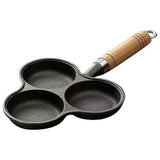 3 Cup Egg Frying Pan Non-Stick Iron Breakfast Omelet Skillet for Eggs Pancakes and Bacon, for Home, Garden and Everyday Use, Black In Australia - Darrahopens