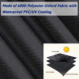 420D Waterproof Grill Cover Oxford Fabric for Weber Q1000 Q2000 Series Outdoor BBQ Protection Black 54 x 76 x 69 cm