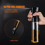 200 mL BPA-Free Oil Spray Bottle, Fine Mist Dispenser for Air Fryers, Salads, Roasting, Grilling and Everyday Cooking, Black In Australia - Darrahopens