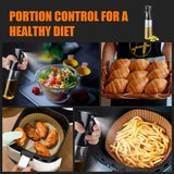 200 mL BPA-Free Oil Spray Bottle, Fine Mist Dispenser for Air Fryers, Salads, Roasting, Grilling and Everyday Cooking, Black