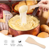 Mini Raclette Pan Set with Non-Stick Iron Trays and 4 Wooden Spatulas for Cheese Melting, Parties and Breakfast Cooking, Black In Australia - Darrahopens