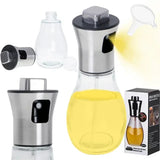 200 mL Glass Oil Sprayer Bottle, Fine Mist Dispenser for Cooking, Baking, Salads, Air Frying and Grilling, Multicolour