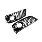 1 Pair Front Bumper Fog Light Grilles, ABS Direct Fit Replacements for Audi A5, S5 B8 and RS5 2008-2012, Silver Plated In Australia - Darrahopens