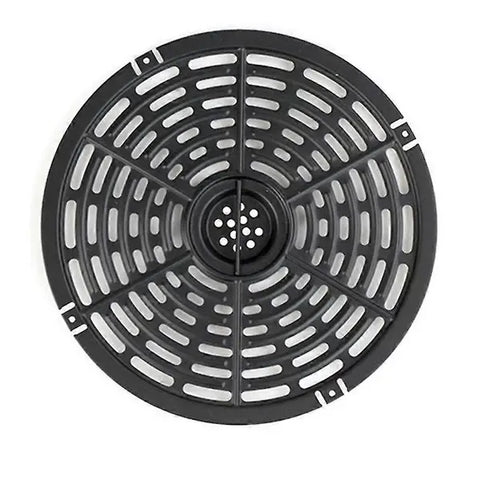 Non-Stick Metal Air Fryer Crisper Plate Replacement for 4.5 L Air Fryers, Grill Pan for Home Cooking, Black, 20 cm