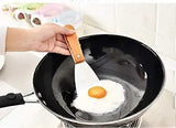 Stainless Steel Griddle Scraper with Wooden Handle for Teppanyaki, BBQ Grills, Cooktops and Kitchen Cleaning, 21 cm