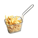 8 Pack Stainless Steel Mini Fry Baskets, Serving Holders for Fries, Snacks, Restaurants, Pubs, Catering and Party Food