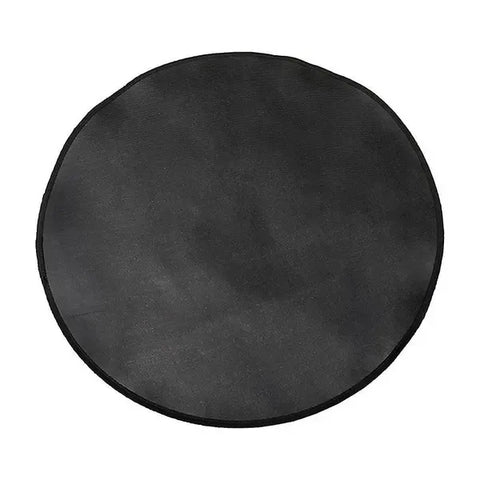 Round 3-Layer Fireproof Grill Mat, Heat Insulated Deck Protector for BBQ, Patio, Camping and Outdoor Cooking, Black, 91 cm