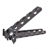 Aluminum Pot Gripper Foldable Lightweight Cooking Handle Clamp for Camping Kitchen Cookware Black 12.5 cm In Australia - Darrahopens