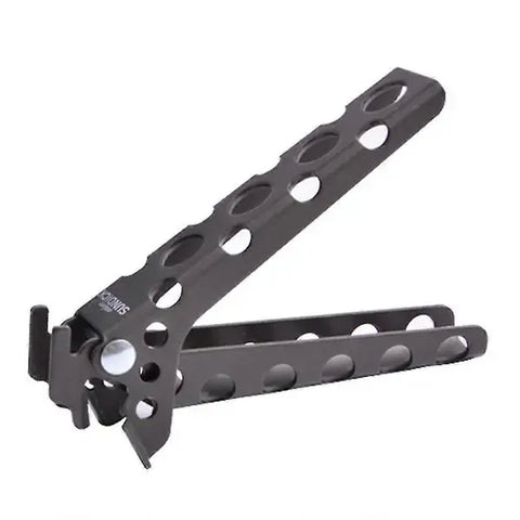 Aluminum Pot Gripper Foldable Lightweight Cooking Handle Clamp for Camping Kitchen Cookware Black 12.5 cm In Australia - Darrahopens